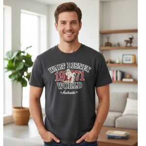 Disney Park Grumpy T Shirt Walt Disney World 1971 Embroidered Authentic Size XL